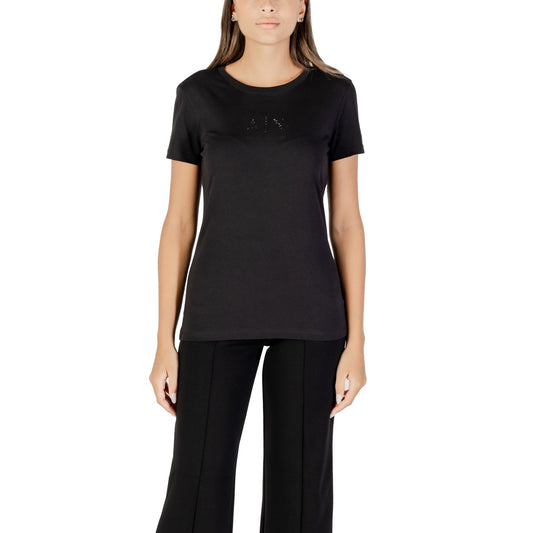 Armani Exchange T-shirt Dames Zwart