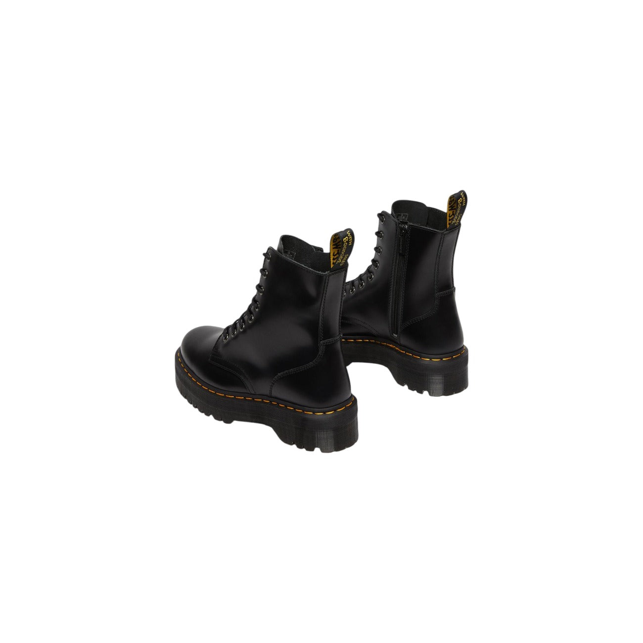 Dr. Martens Laarzen Dames Zwart – Leer & PVC Mix