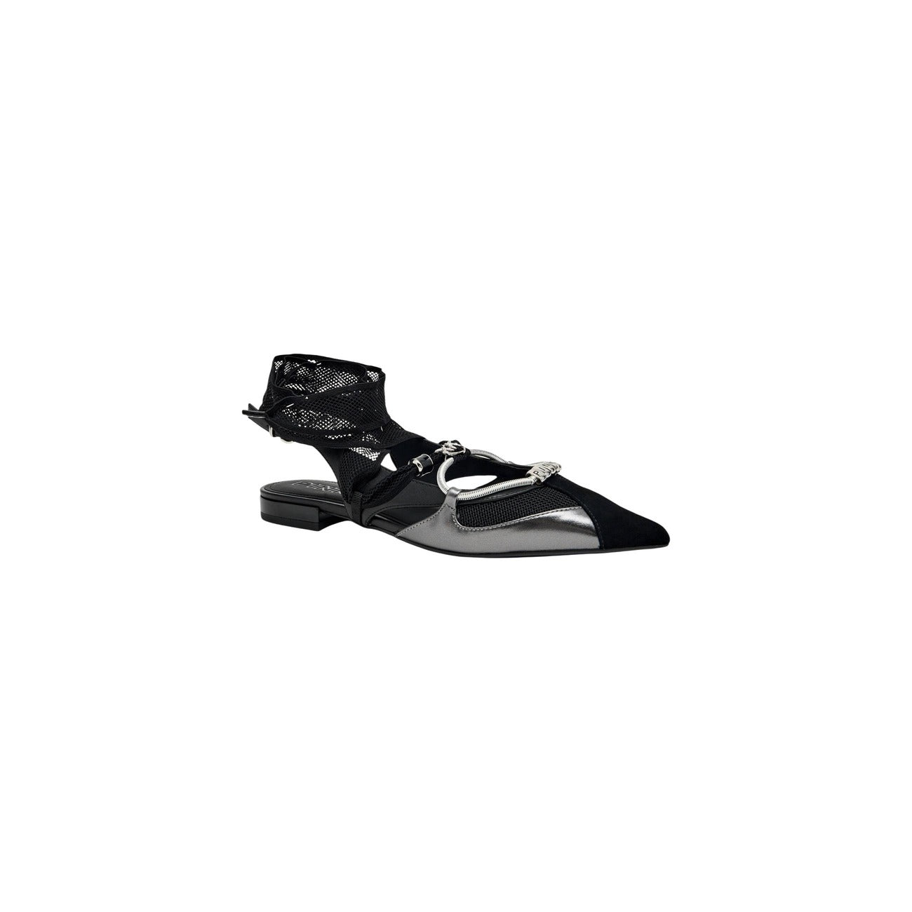 Pinko Sandalen Dames Zwart Leer Enkelbandje