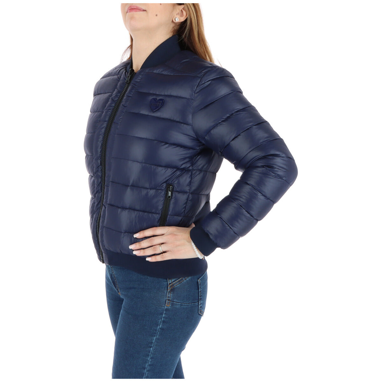 Love Moschino Windjack Dames Blauw – Print & 100% Polyester