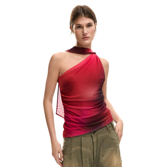 Desigual Mouwloze Top Dames Rood