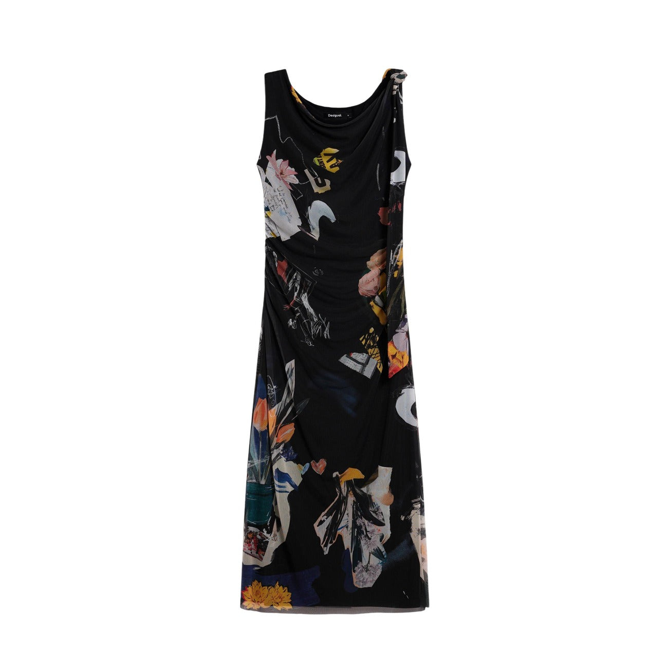 Desigual Print Jurk Dames Zwart