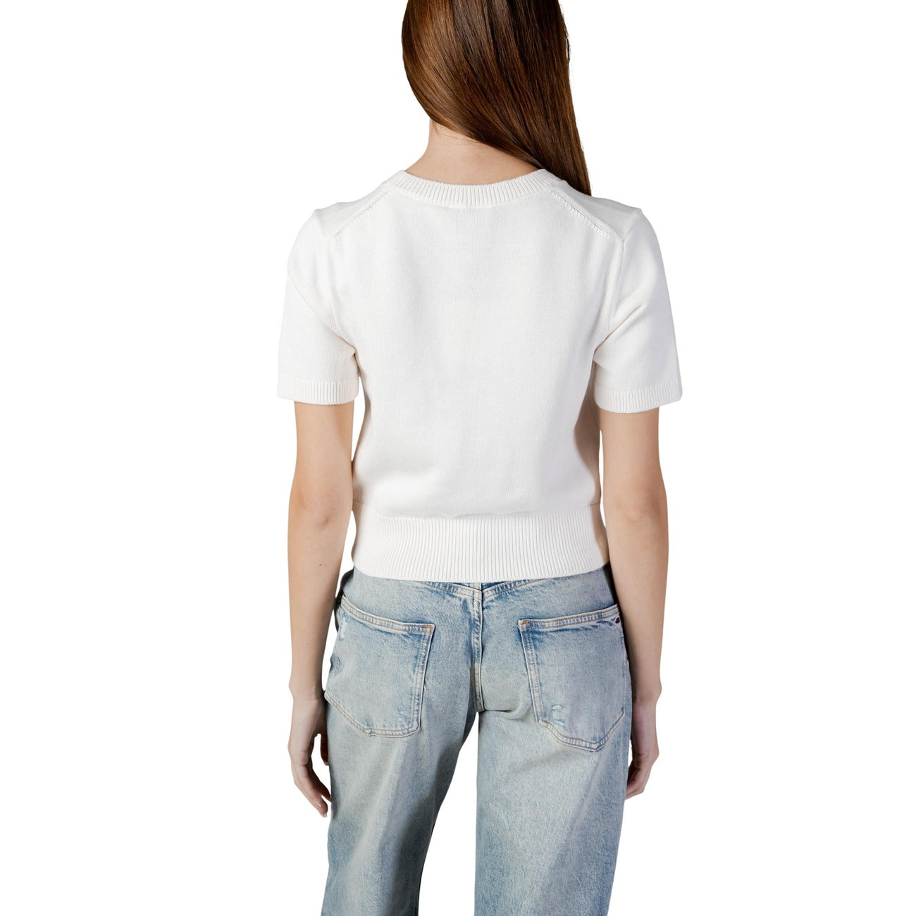 Calvin Klein Jeans Katoenen Top Dames Beige