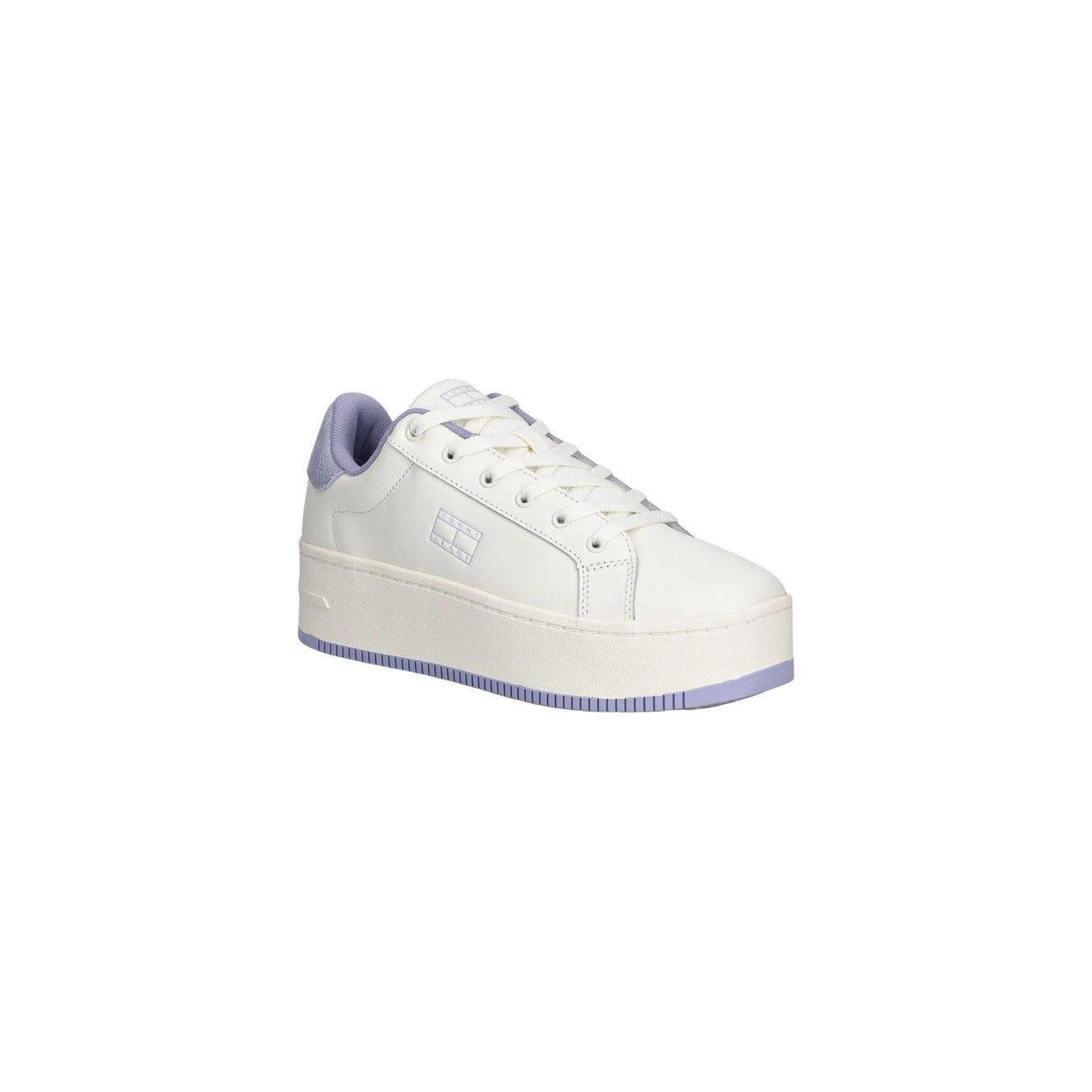Tommy Hilfiger Jeans Sneakers Dames Wit Leer