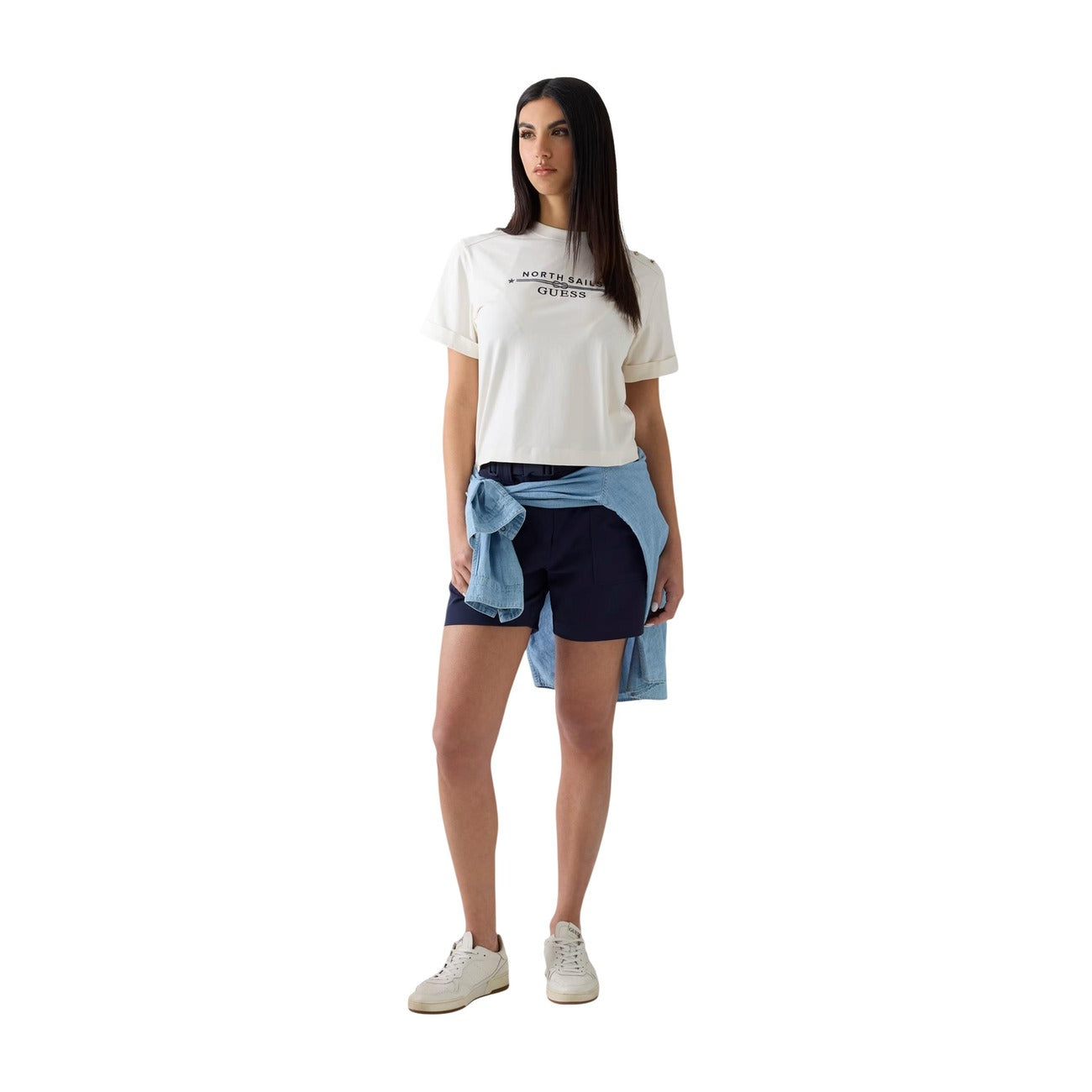 Guess T-shirt Dames Wit