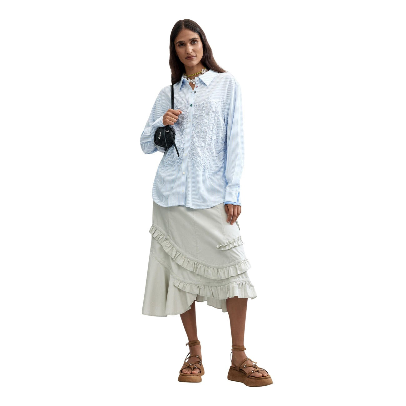 Desigual Shirt Dames Lichtblauw