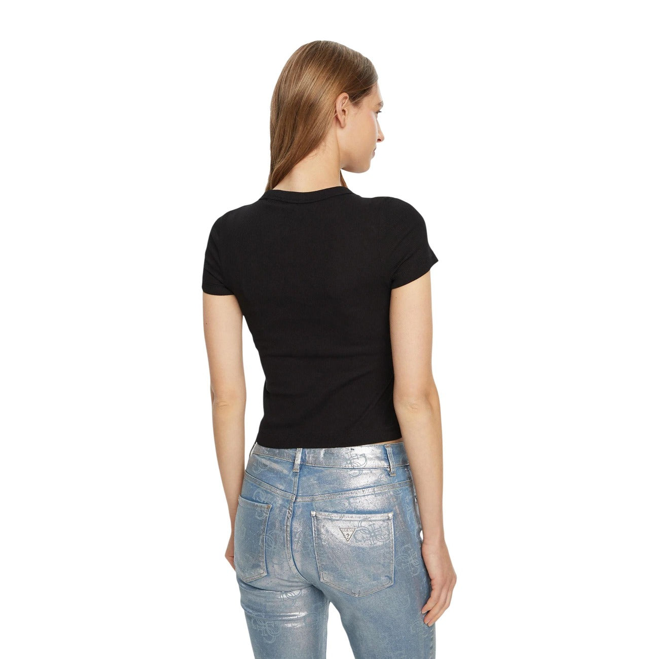 Guess T-shirt Dames Zwart