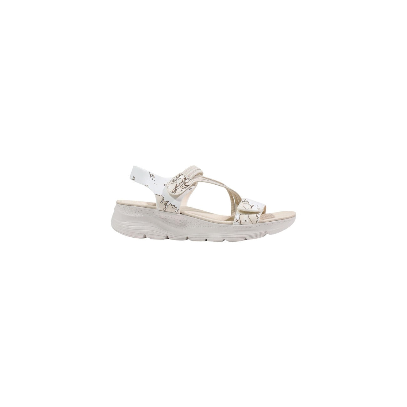 Alviero Martini Prima Classe Sandalen Dames Wit Print