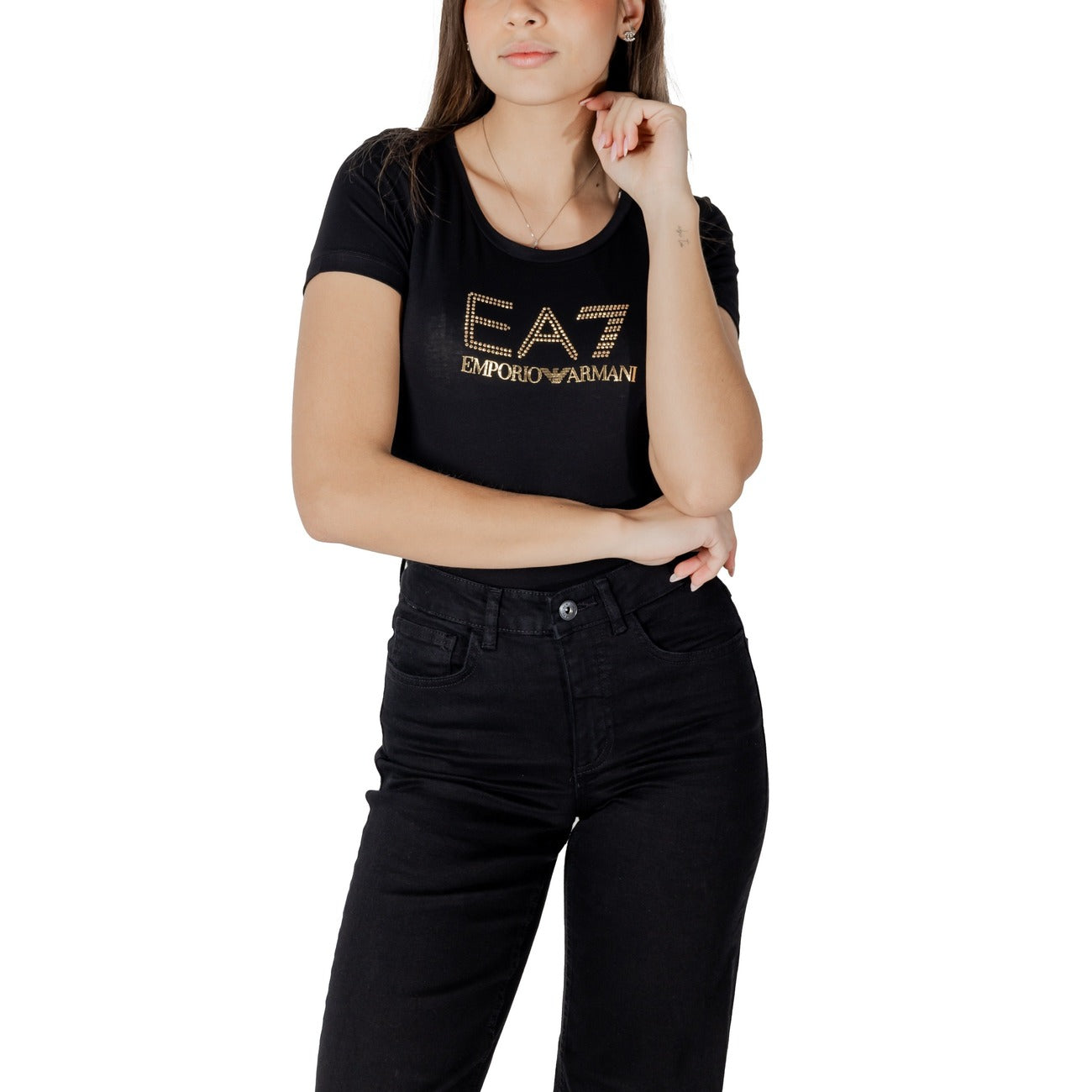 EA7 T-shirt Dames Zwart