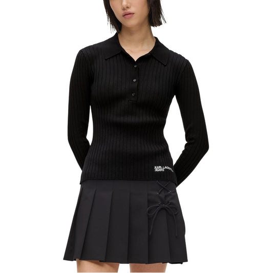 Karl Lagerfeld Jeans Polo Dames Zwart