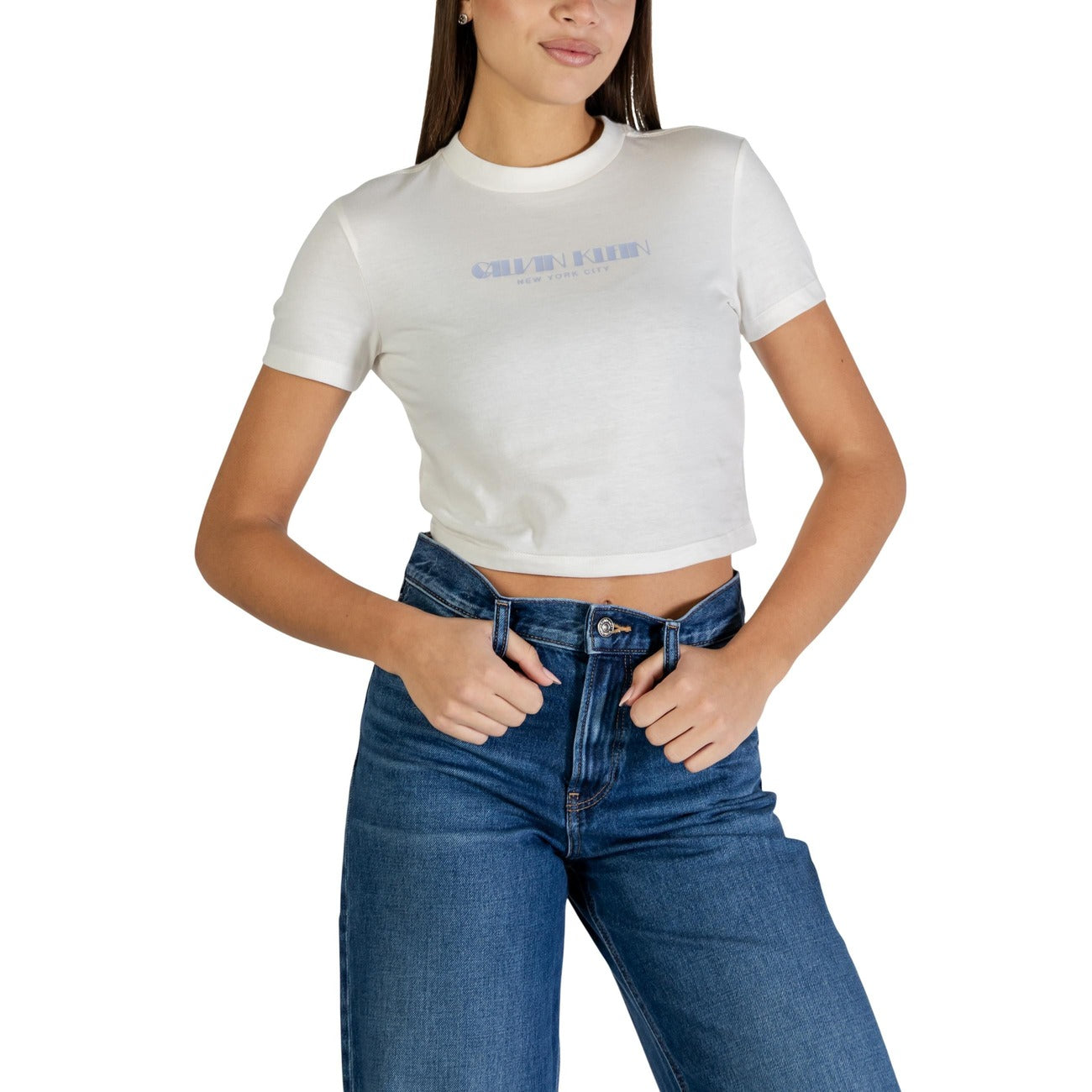 Calvin Klein Jeans T-shirt Dames Wit