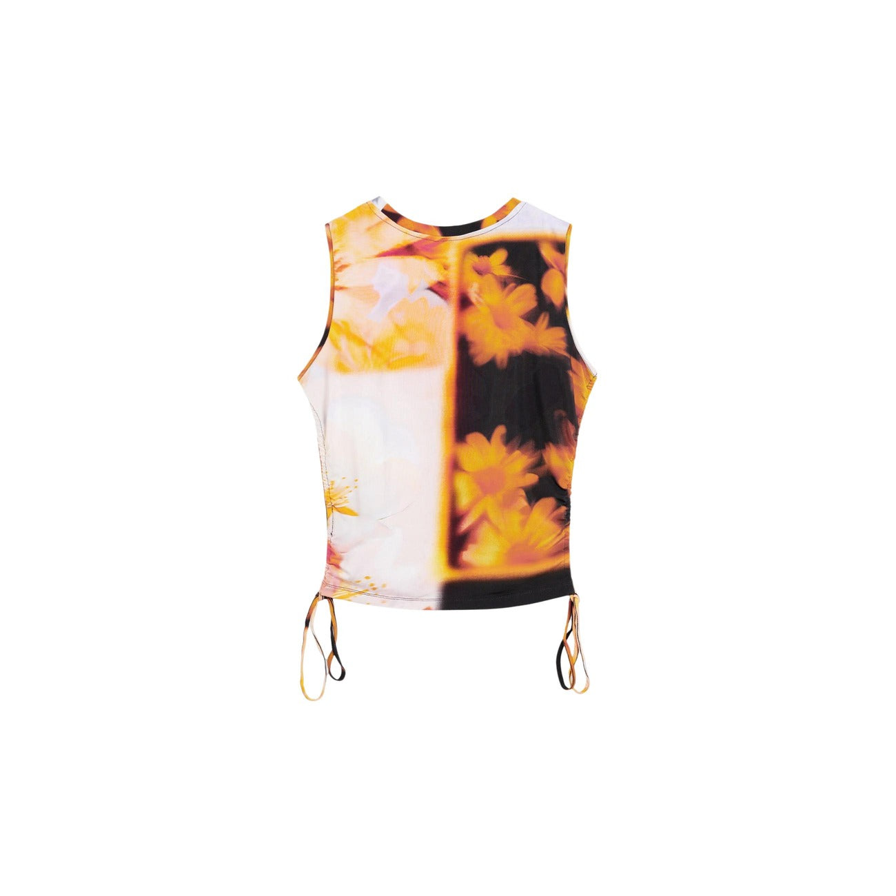 Desigual Bloemen Top Dames Oranje