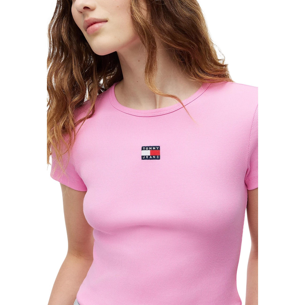 Tommy Hilfiger Jeans T-shirt Dames Roze