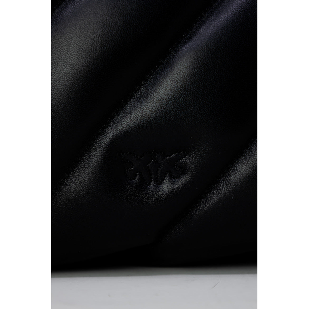 Pinko Leren Handtas Dames Zwart