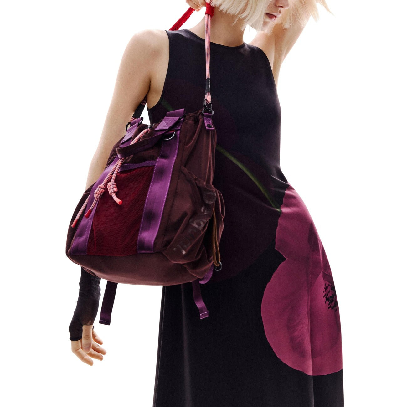 Desigual Mouwloze Bloemenjurk Dames Zwart