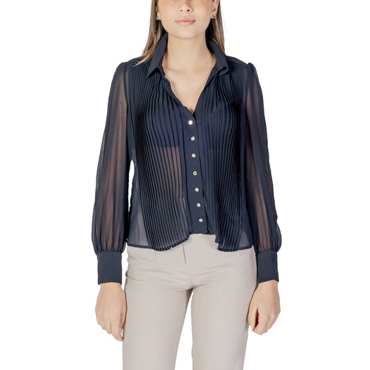 Morgan De Toi V-hals Blouse Dames Blauw