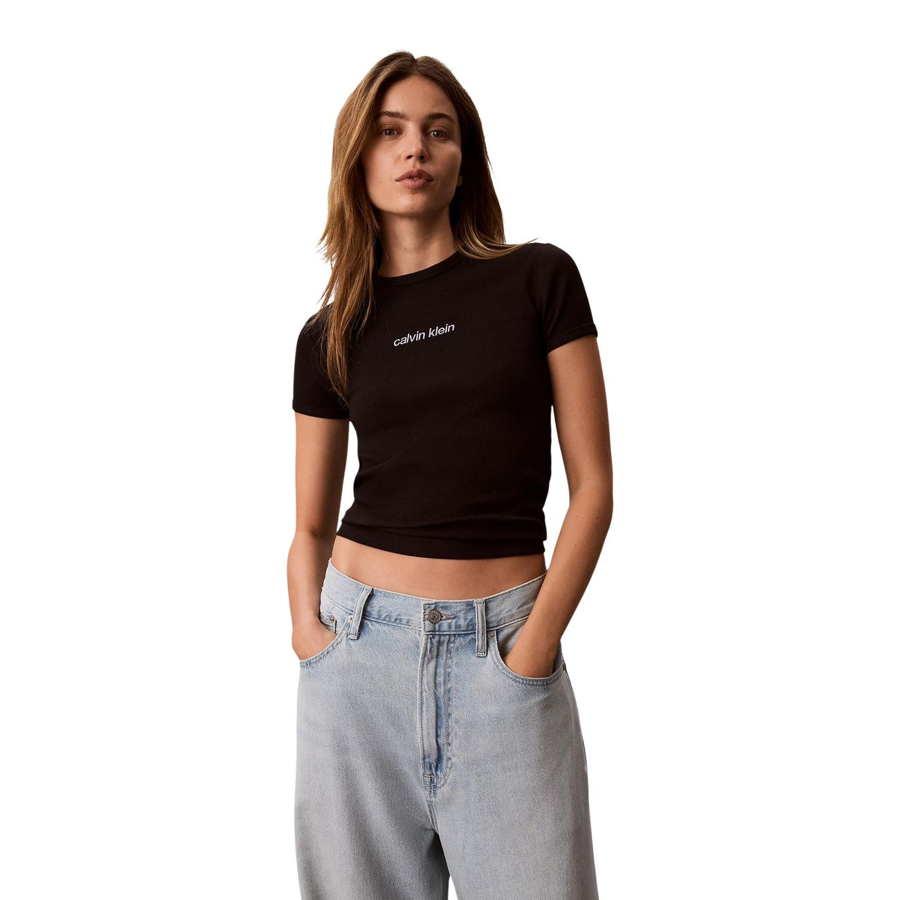 Calvin Klein Jeans T-shirt Dames Zwart