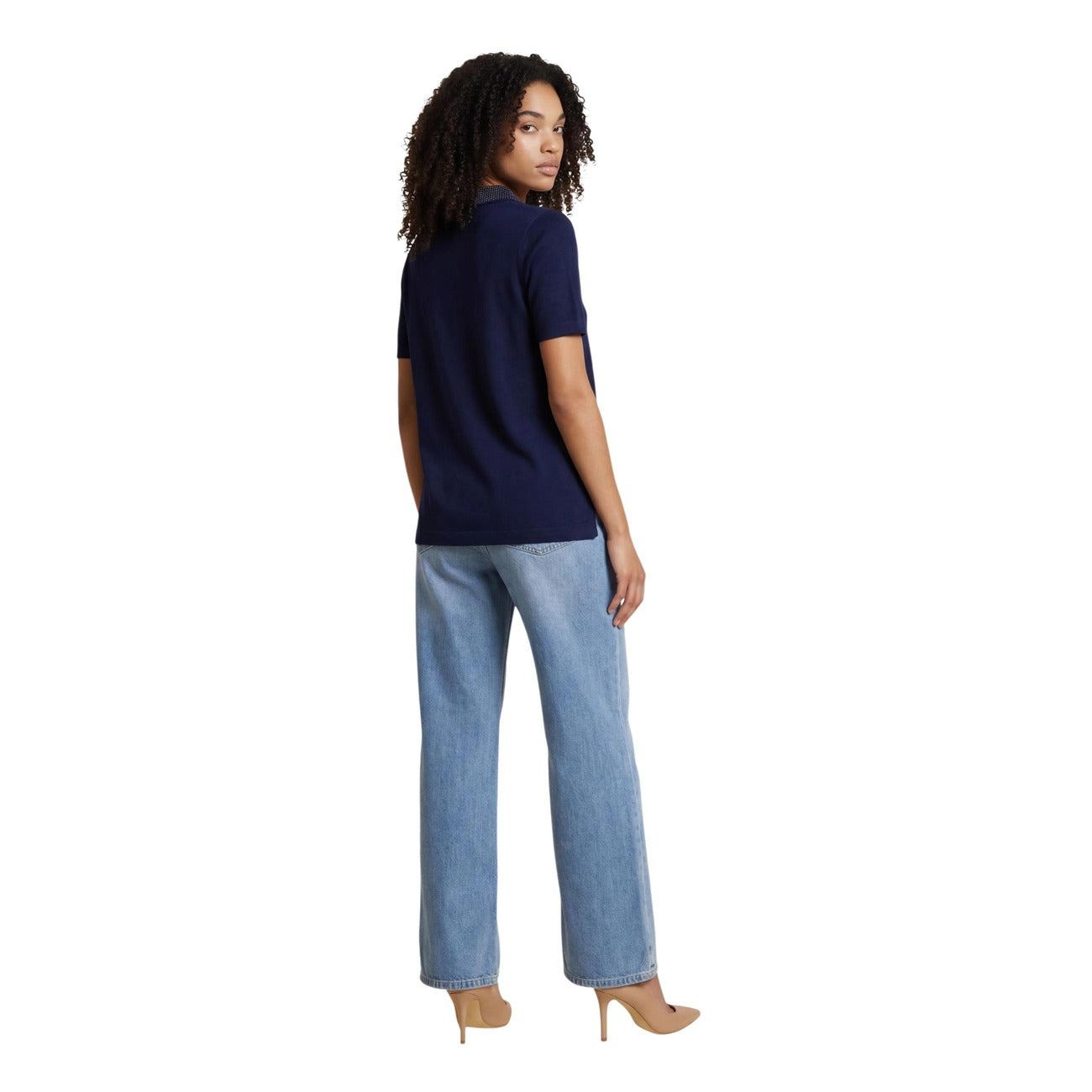Guess Wollen Polo Dames Blauw