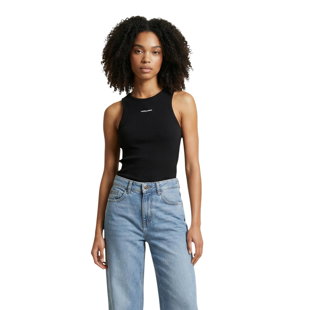 Tommy Hilfiger Jeans Mouwloze Top Dames Zwart