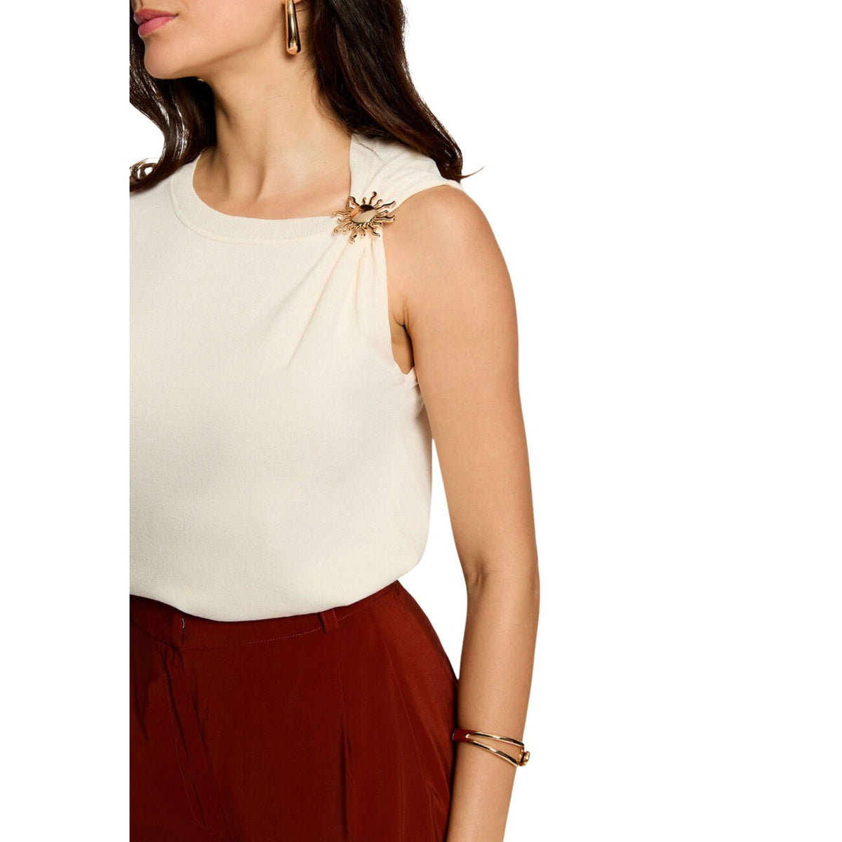 Morgan De Toi Trui Dames Beige