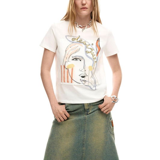 Desigual T-shirt Dames Wit
