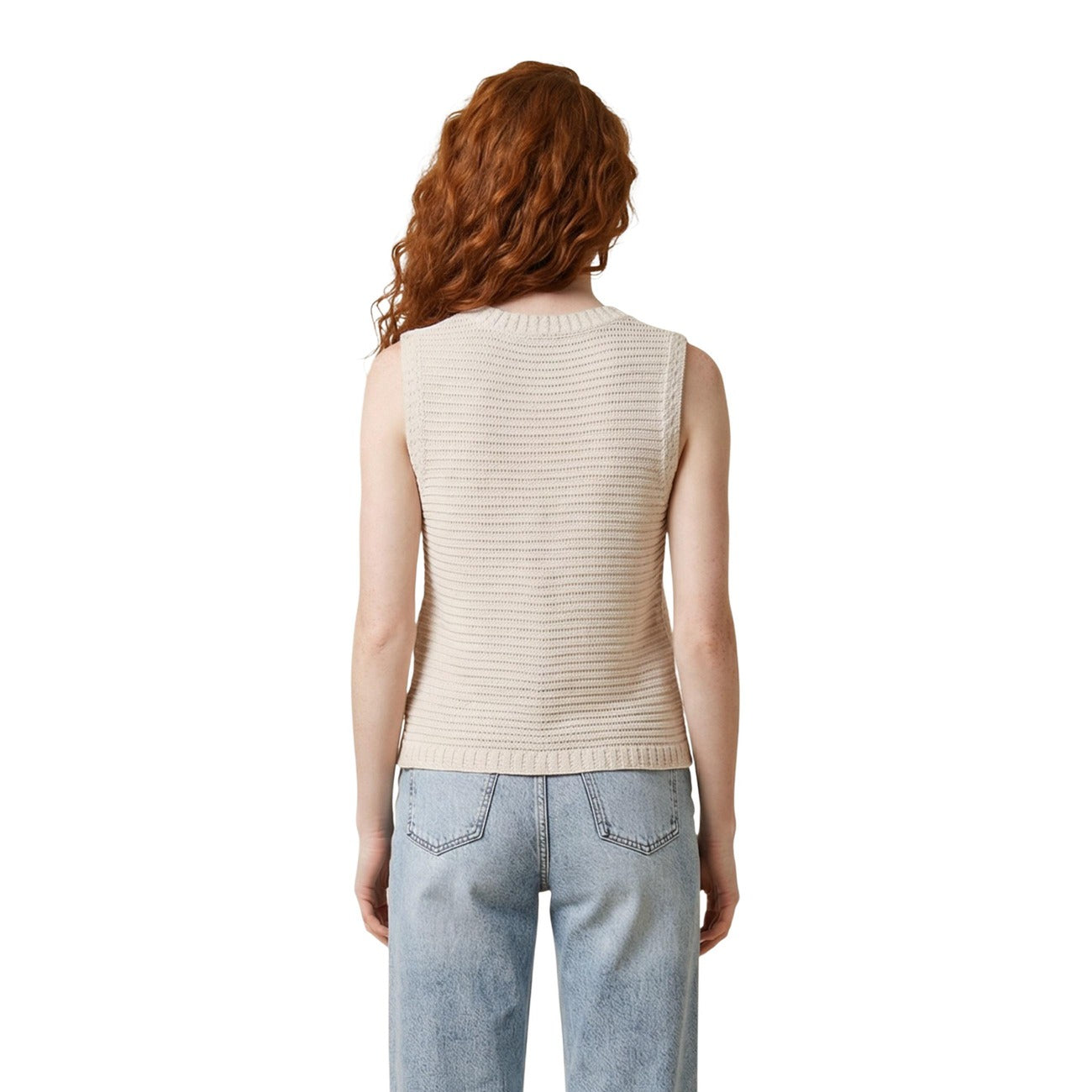 Morgan De Toi Gilet Dames Beige
