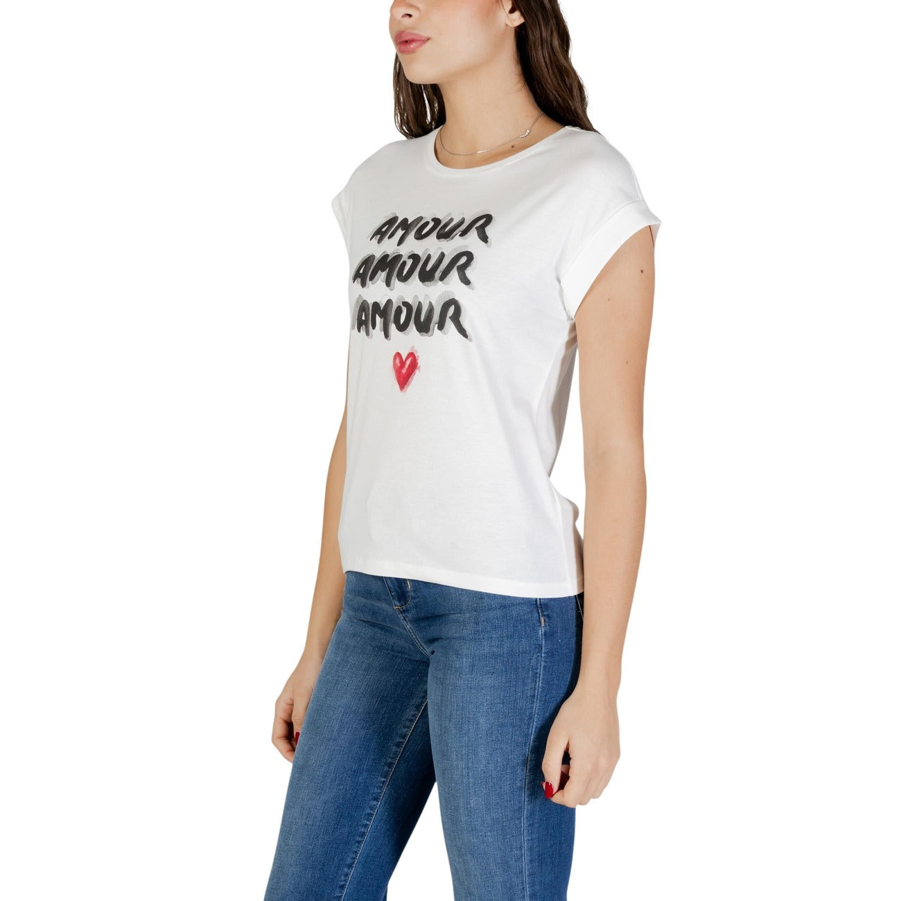 Morgan De Toi T-shirt Dames Wit