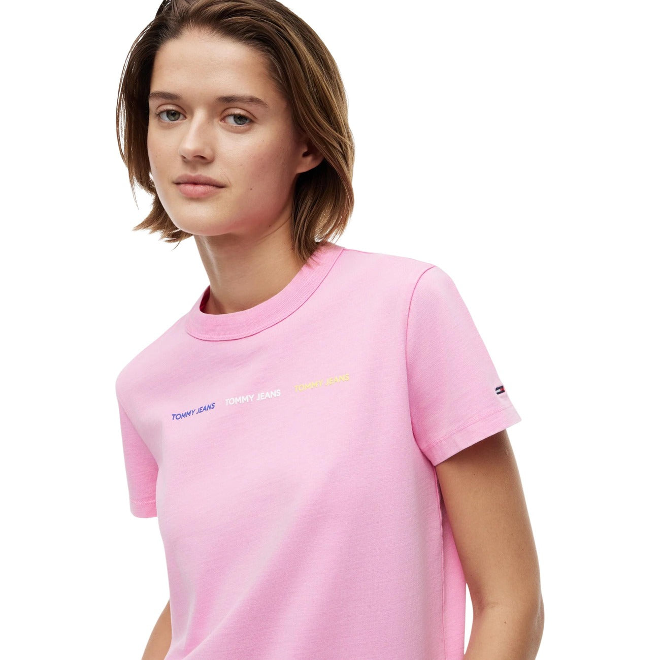 Tommy Hilfiger Jeans T-shirt Dames Roze