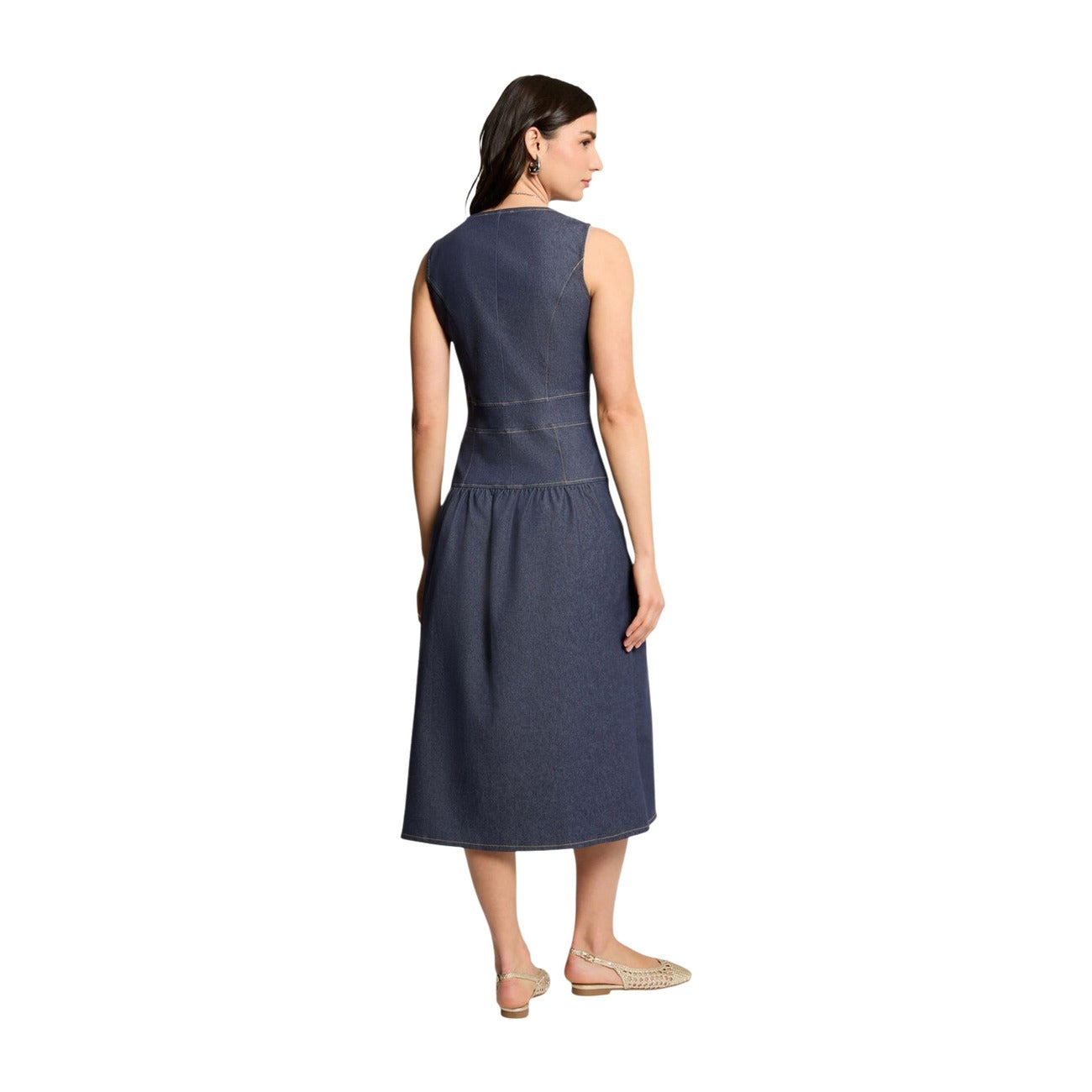 Morgan De Toi Elegante Jurk Dames Blauw