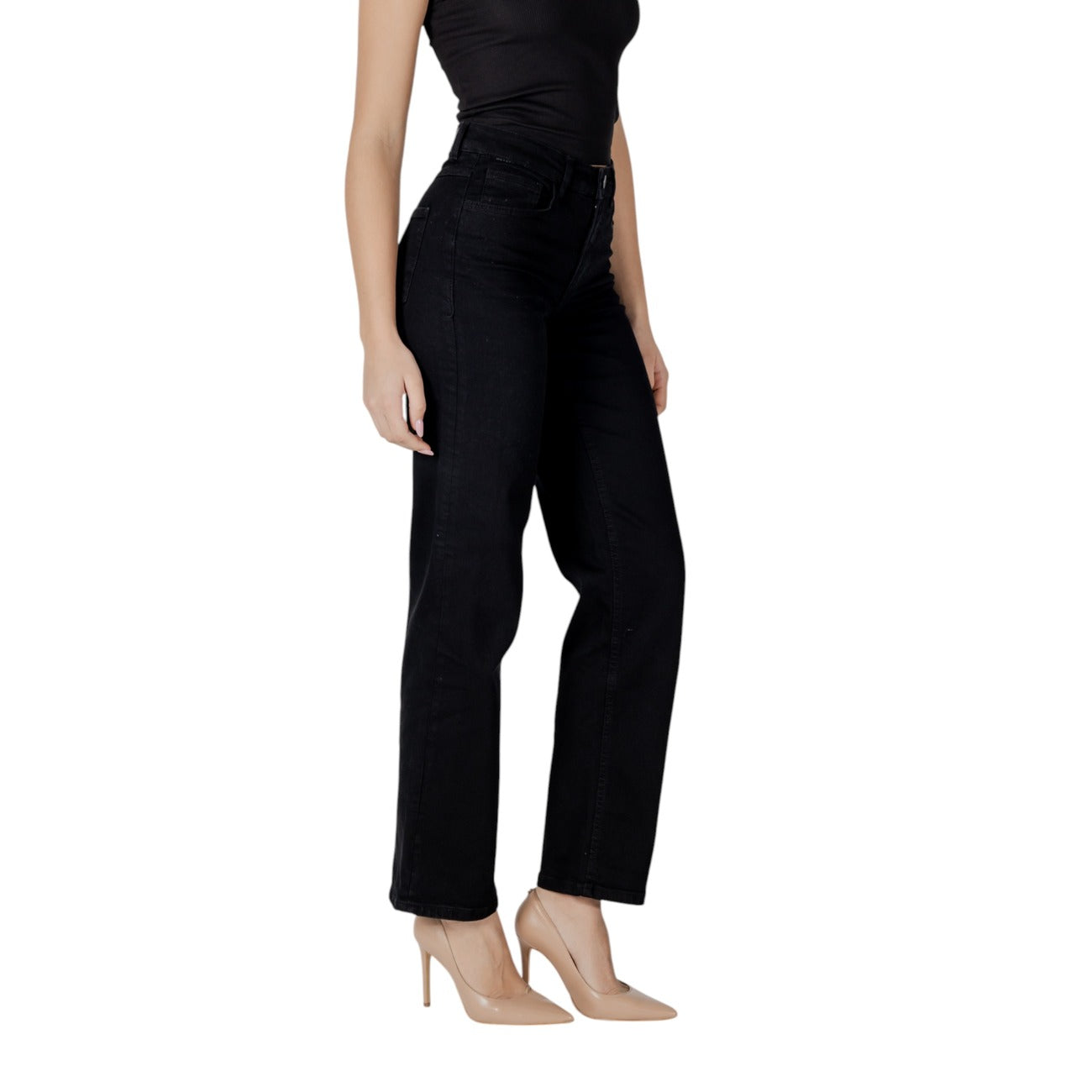 Ichi Jeans Dames Zwart