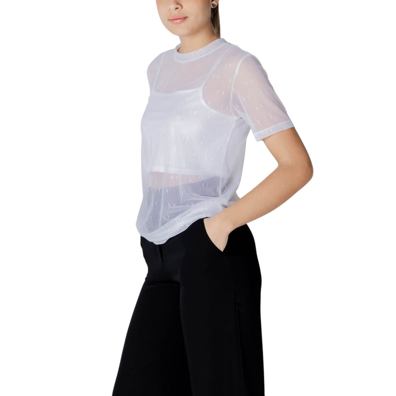 Armani Exchange T-shirt Dames Wit