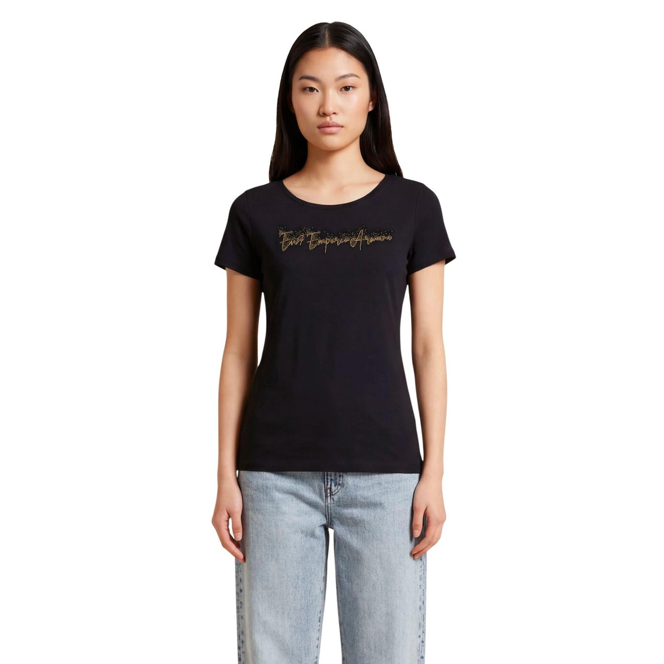 EA7 T-shirt Dames Zwart