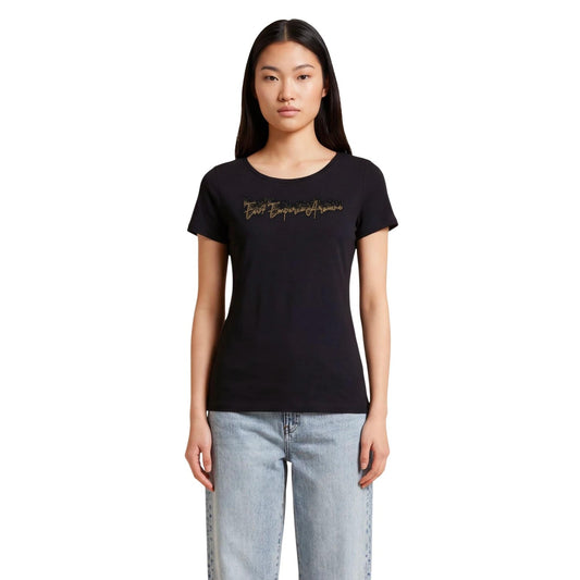 EA7 T-shirt Dames Zwart