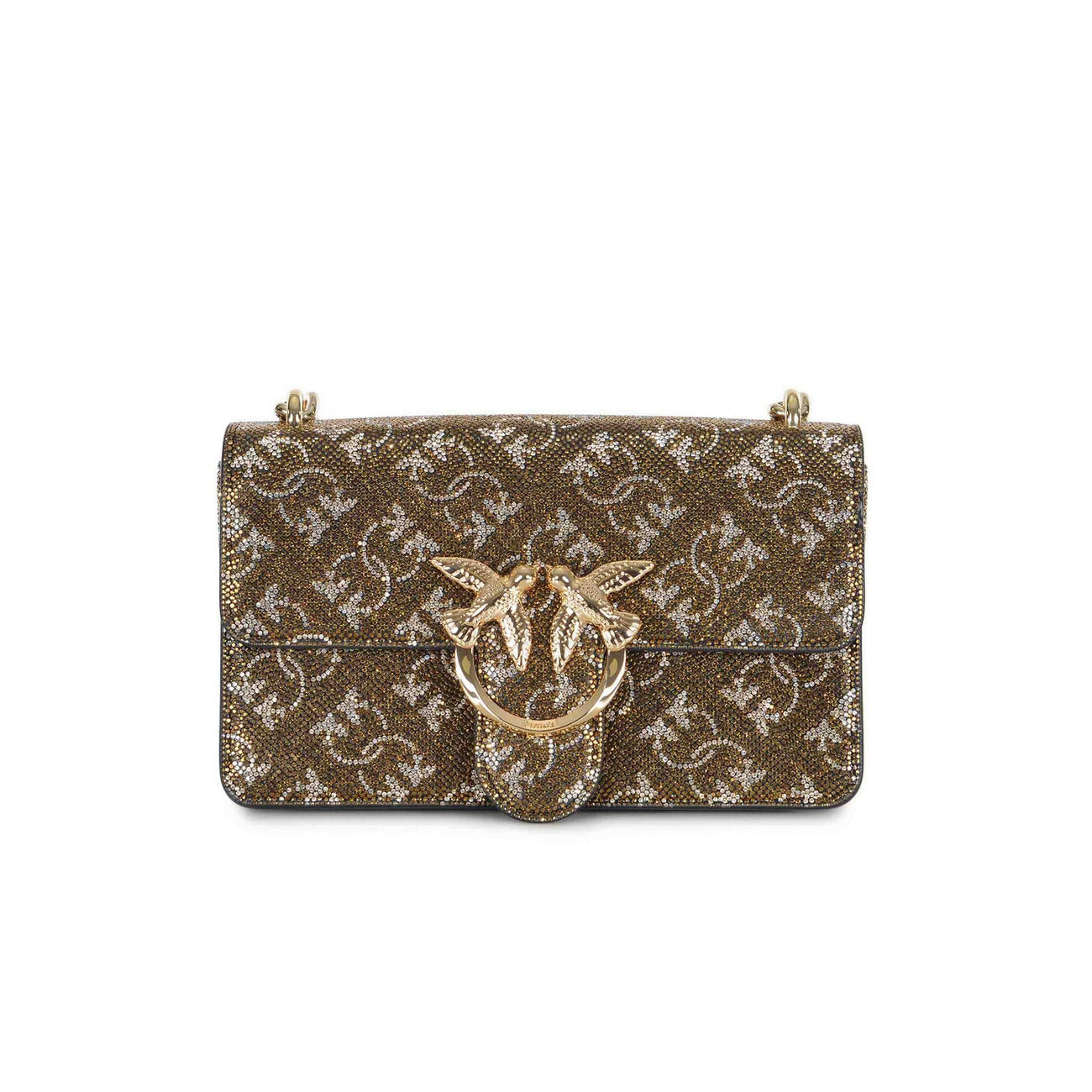 Pinko Schoudertas Dames Bruin