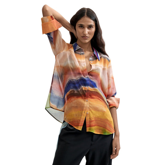 Desigual Bloes Dames Oranje