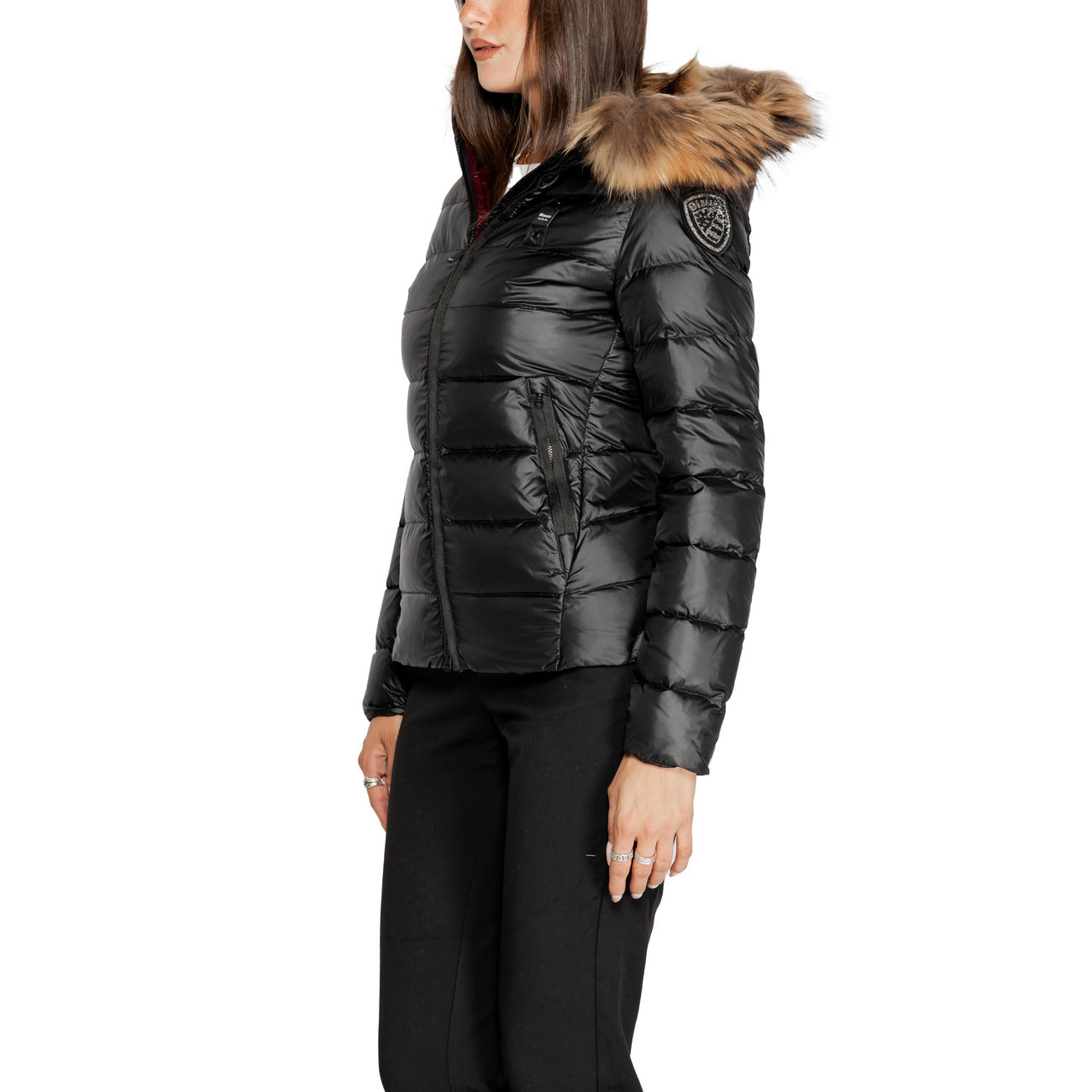 Blauer Windjack Dames Zwart – Capuchon & 100% Polyamide