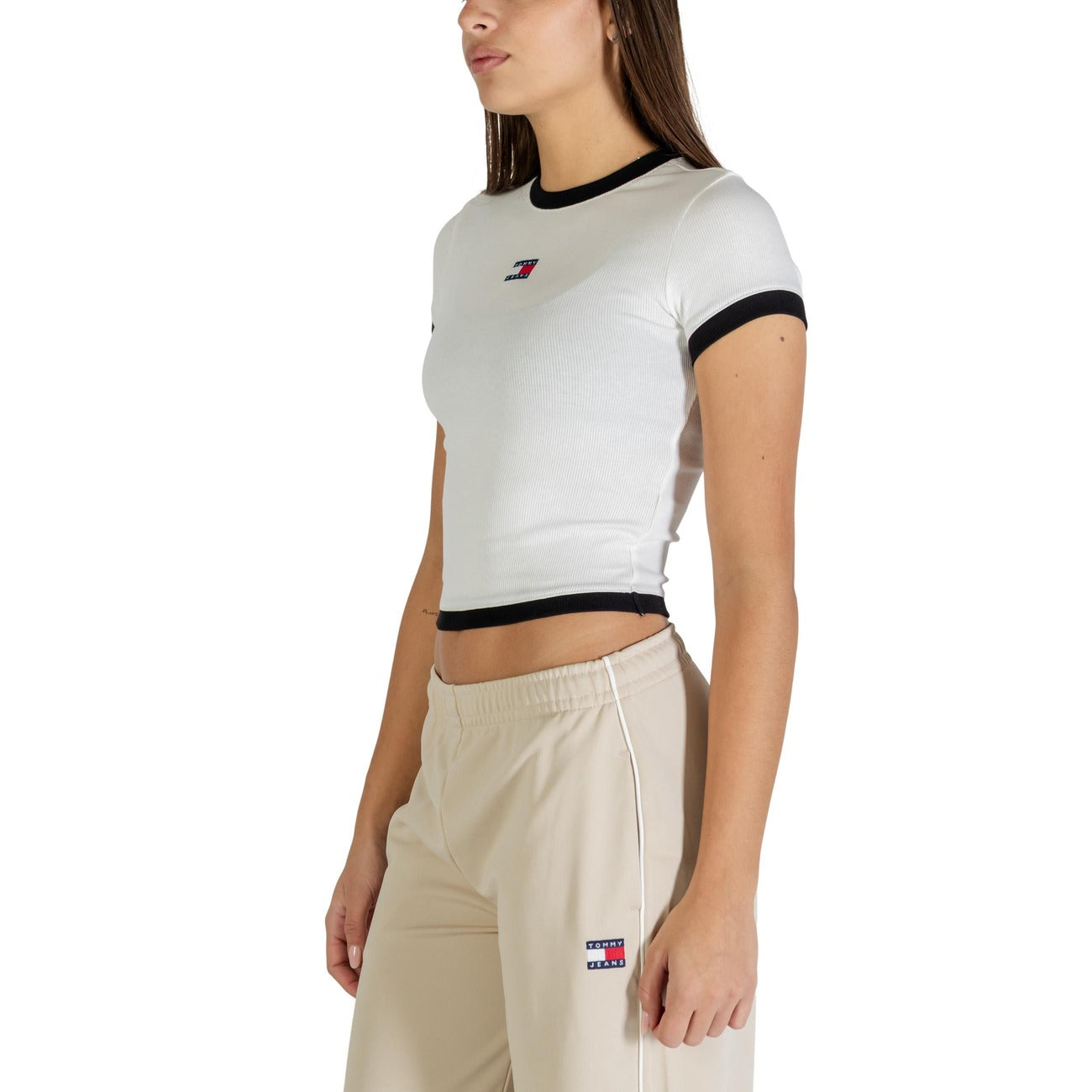 Tommy Hilfiger Jeans T-shirt Dames Wit
