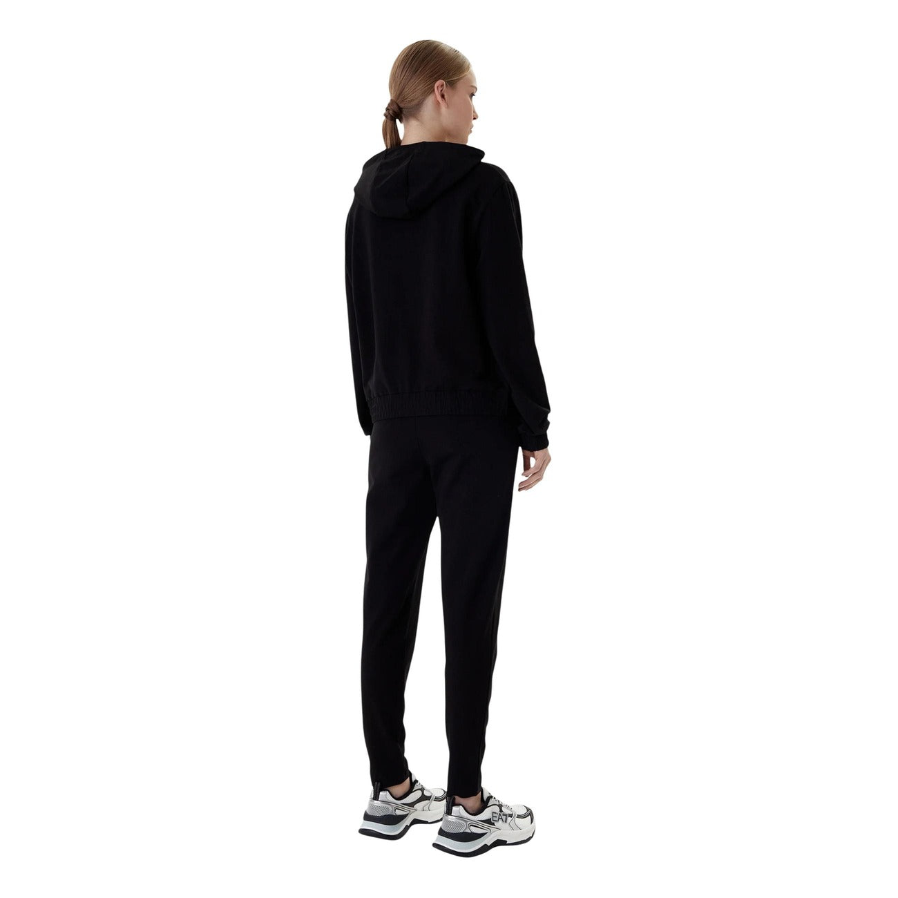 EA7 Emporio Armani Print Jumpsuit Dames Zwart