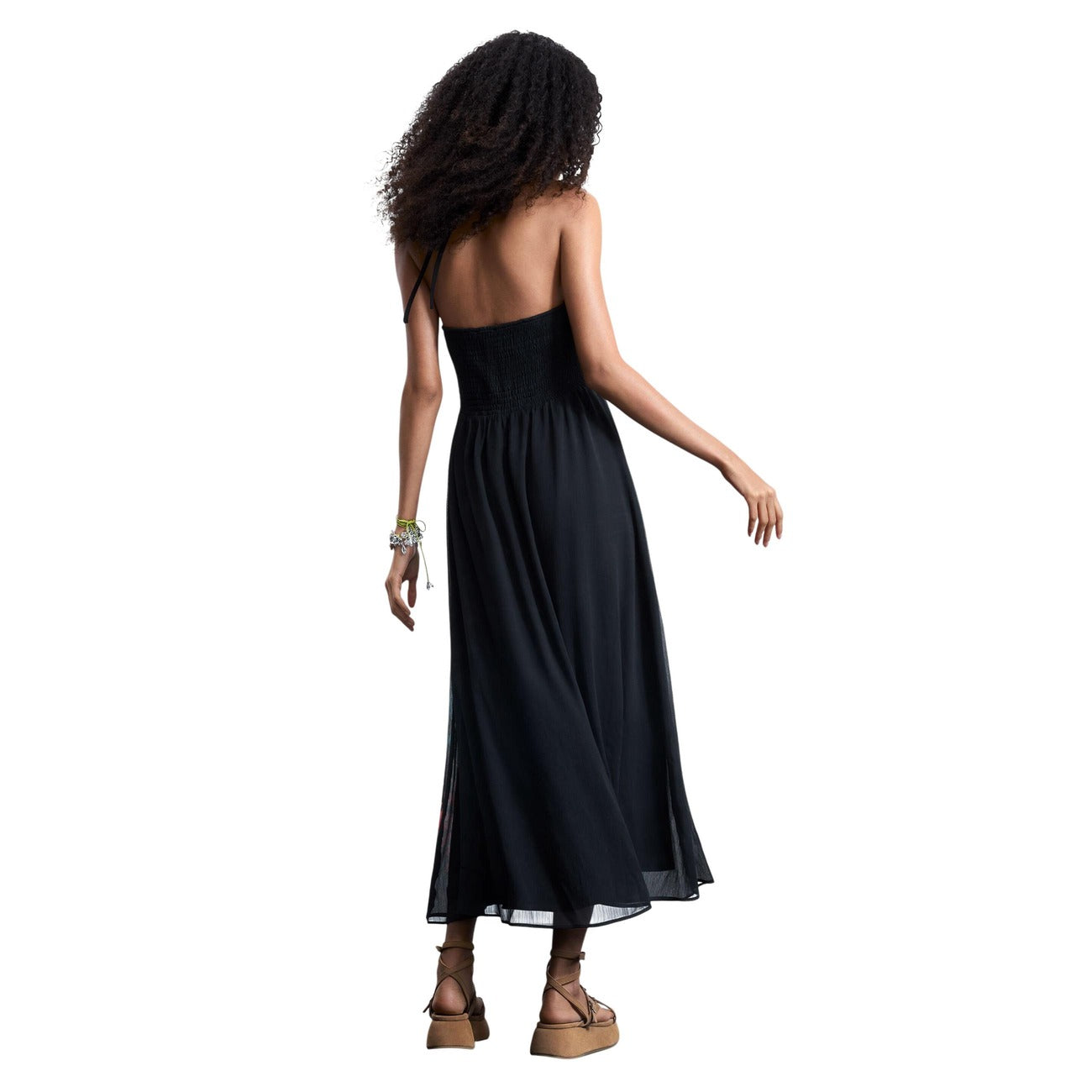 Desigual Epaullet Jurk Dames Zwart