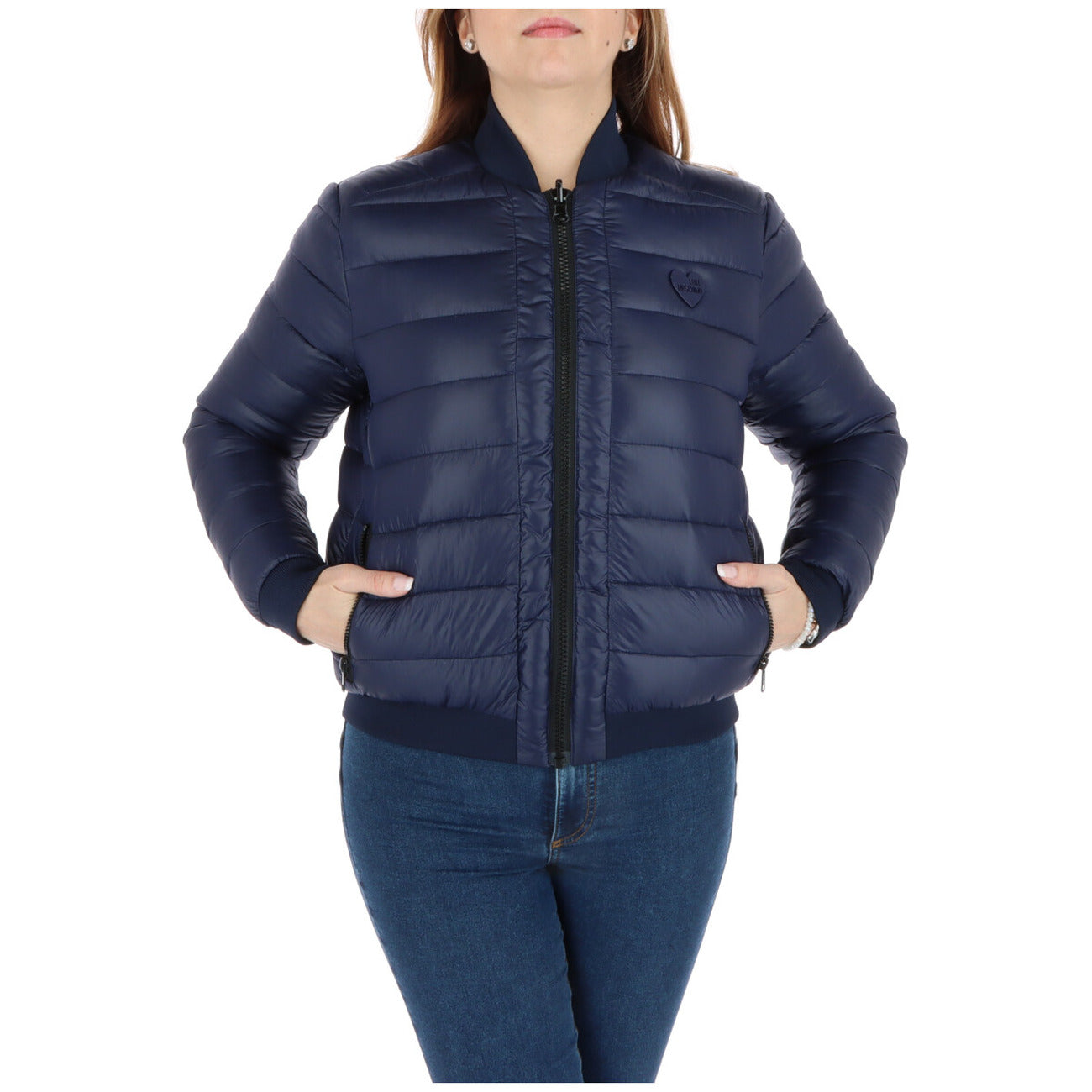 Love Moschino Windjack Dames Blauw – Print & 100% Polyester