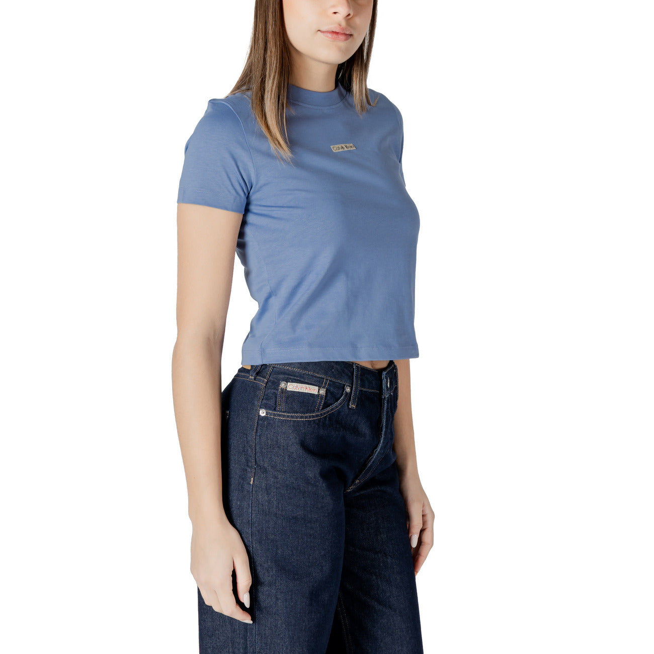 Calvin Klein Jeans T-shirt Dames Lichtblauw