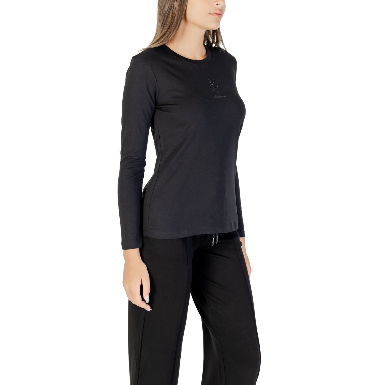 Armani Exchange T-shirt Dames Zwart