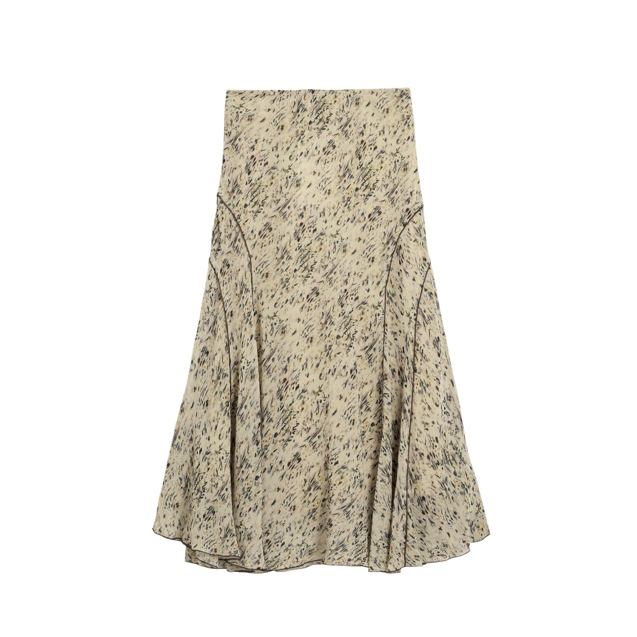 Desigual Print Rok Dames Beige