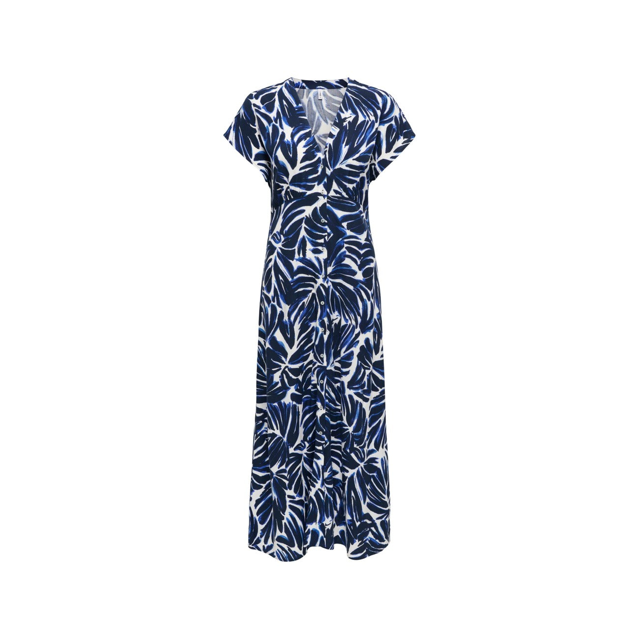 Only Elegante Jurk Dames Blauw Bruin