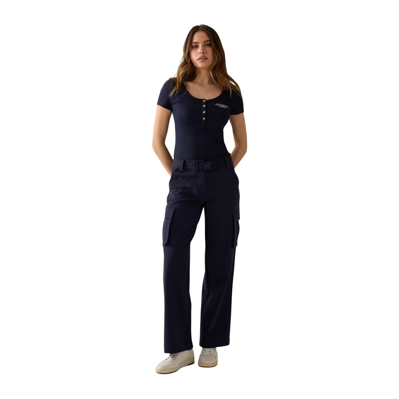 Guess T-shirt Dames Blauw