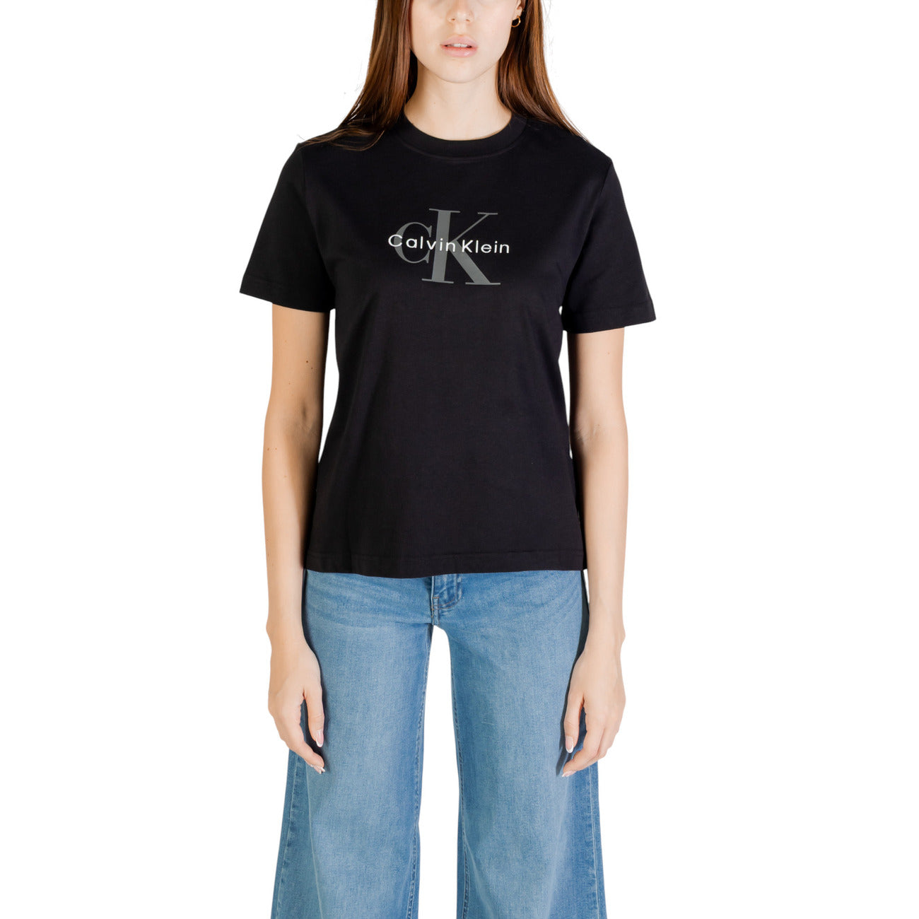 Calvin Klein Jeans Print T-shirt Dames Blauw