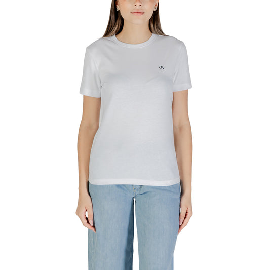 Calvin Klein Jeans T-shirt Dames Wit