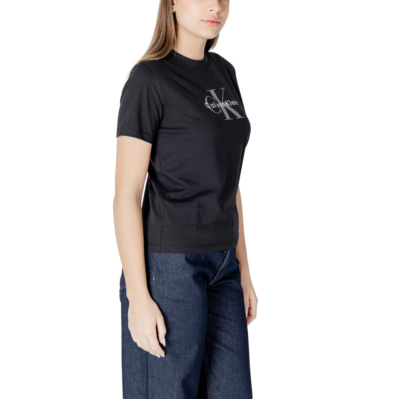 Calvin Klein Jeans Print T-shirt Dames Zwart