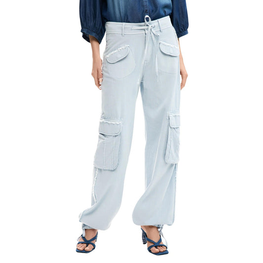 Desigual Broek Dames Lichtblauw