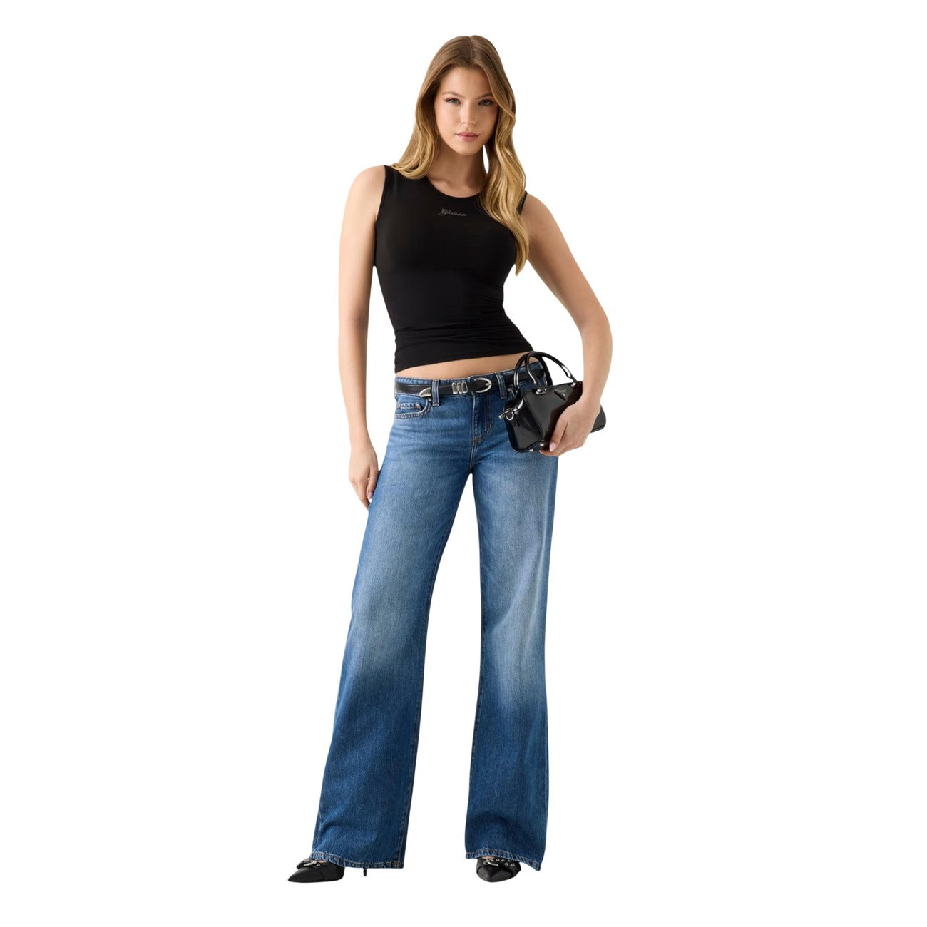 Guess Top Dames Zwart